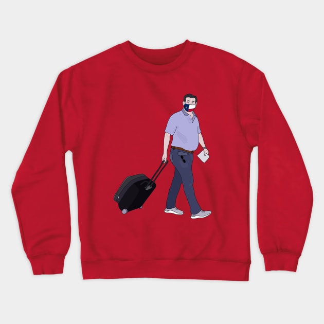 Quick Trip from Texas to Cancun Mexico Crewneck Sweatshirt by DiegoCarvalho